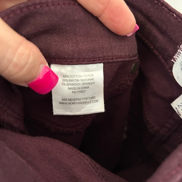 Lila Ryan Maroon Skinny Jeans Size 27 - Picture 5 of 10